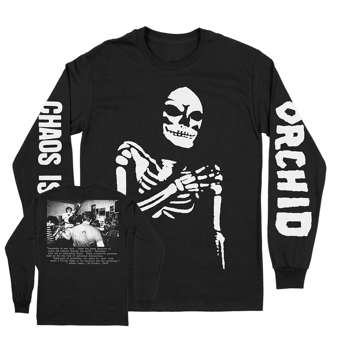 Orchid &quot;Chaos Is Me&quot; Black Longsleeve