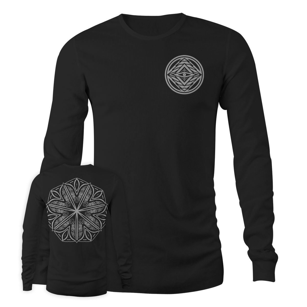 THOMAS HOOPER &quot;Flower&quot; Black Thermal Longsleeve