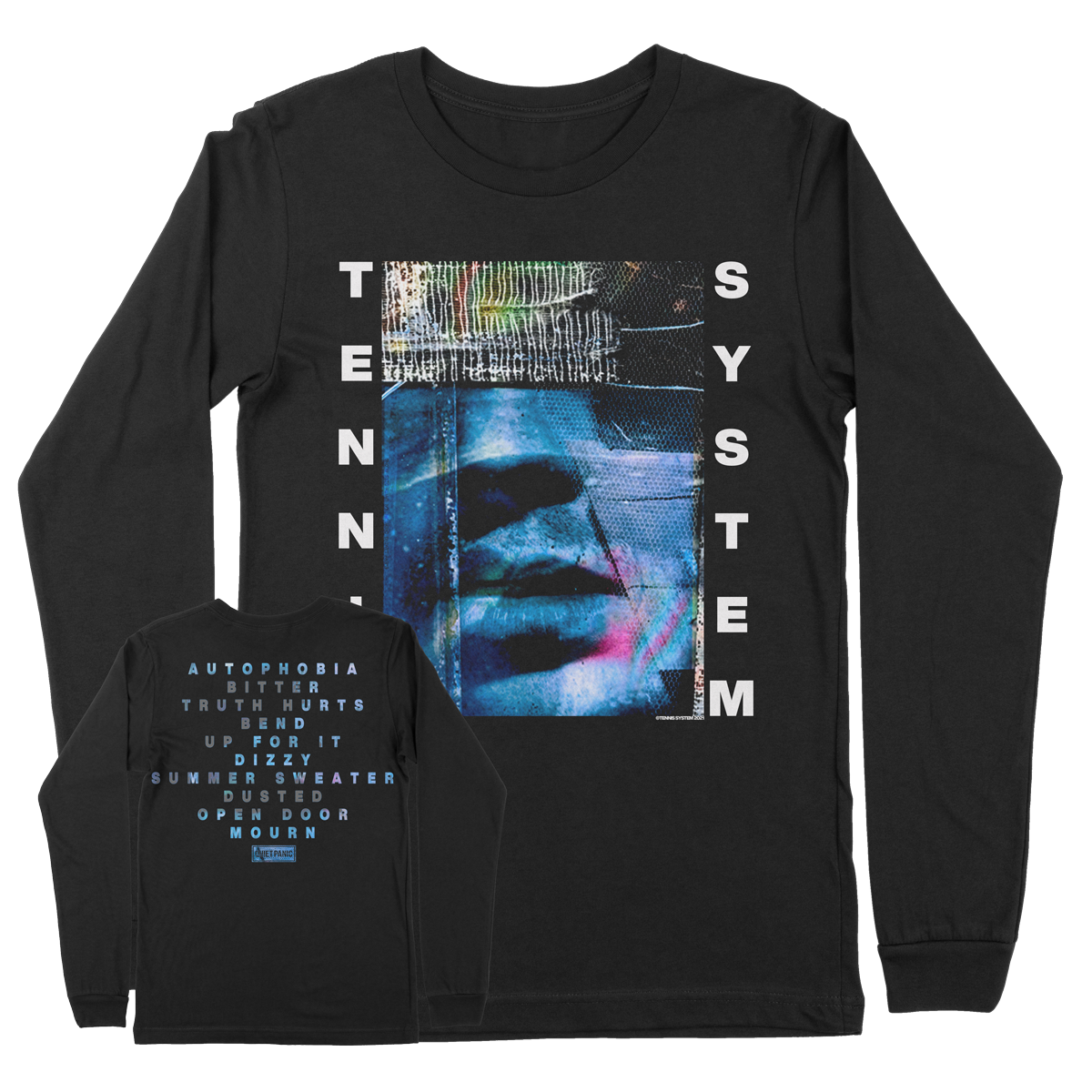 TENNIS SYSTEM &quot;Autophobia&quot; Black Longsleeve