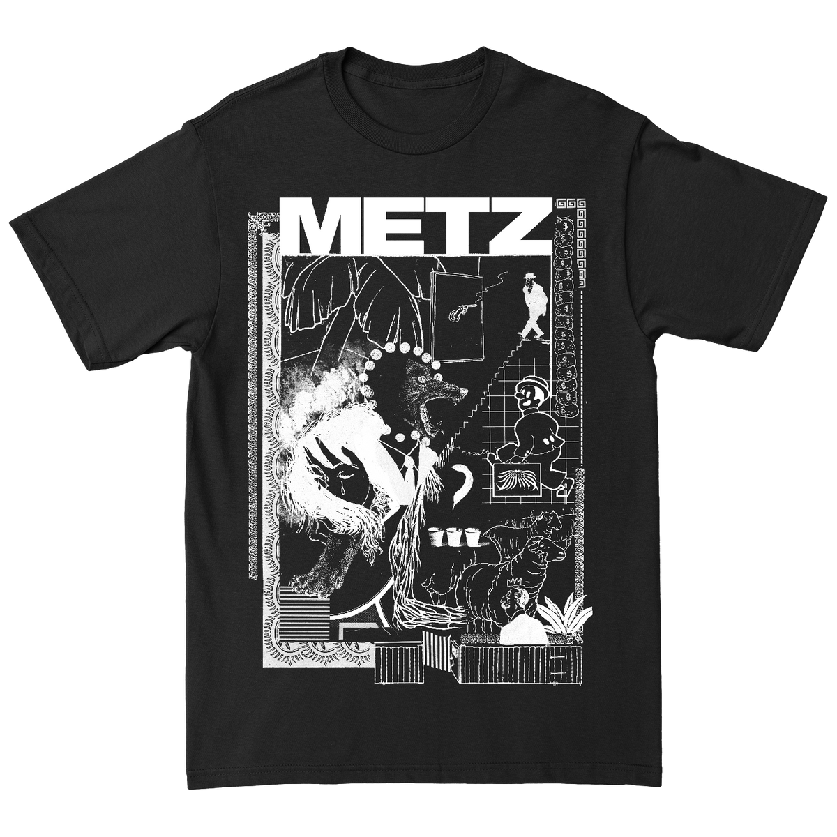 METZ &quot;Henderson Distorted Lens&quot; Black T-Shirt