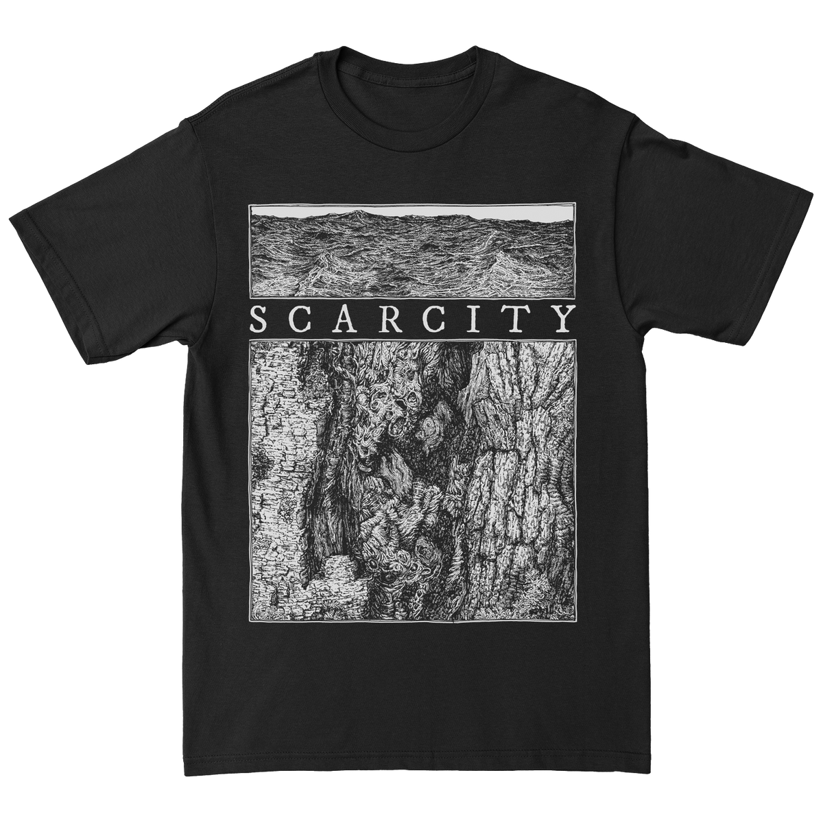 SCARCITY &quot;Aveilut&quot; Black T-Shirt