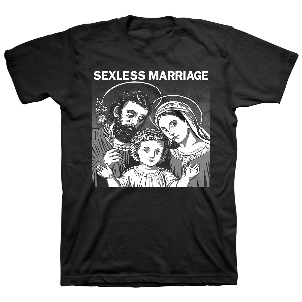 SEXLESS MARRIAGE &quot;Sexless Marriage&quot; Black T-Shirt