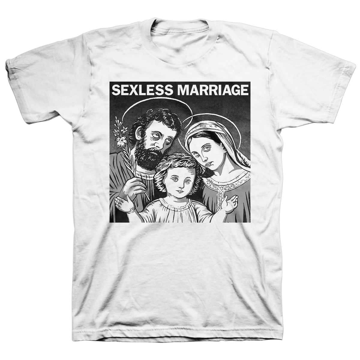 SEXLESS MARRIAGE &quot;Sexless Marriage&quot; White T-Shirt