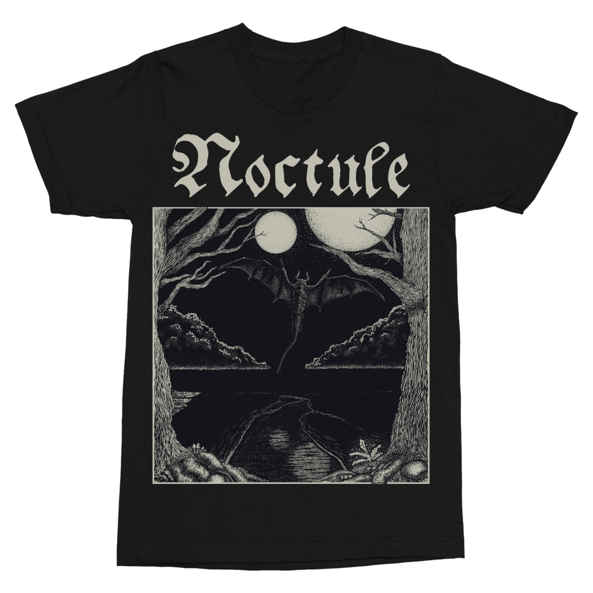 NOCTULE &quot;Wretched Abyss&quot; Black T-Shirt