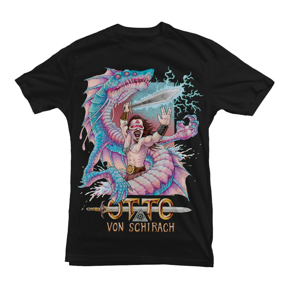 OTTO VON SCHIRACH &quot;The Barbarian&quot; Black T-Shirt