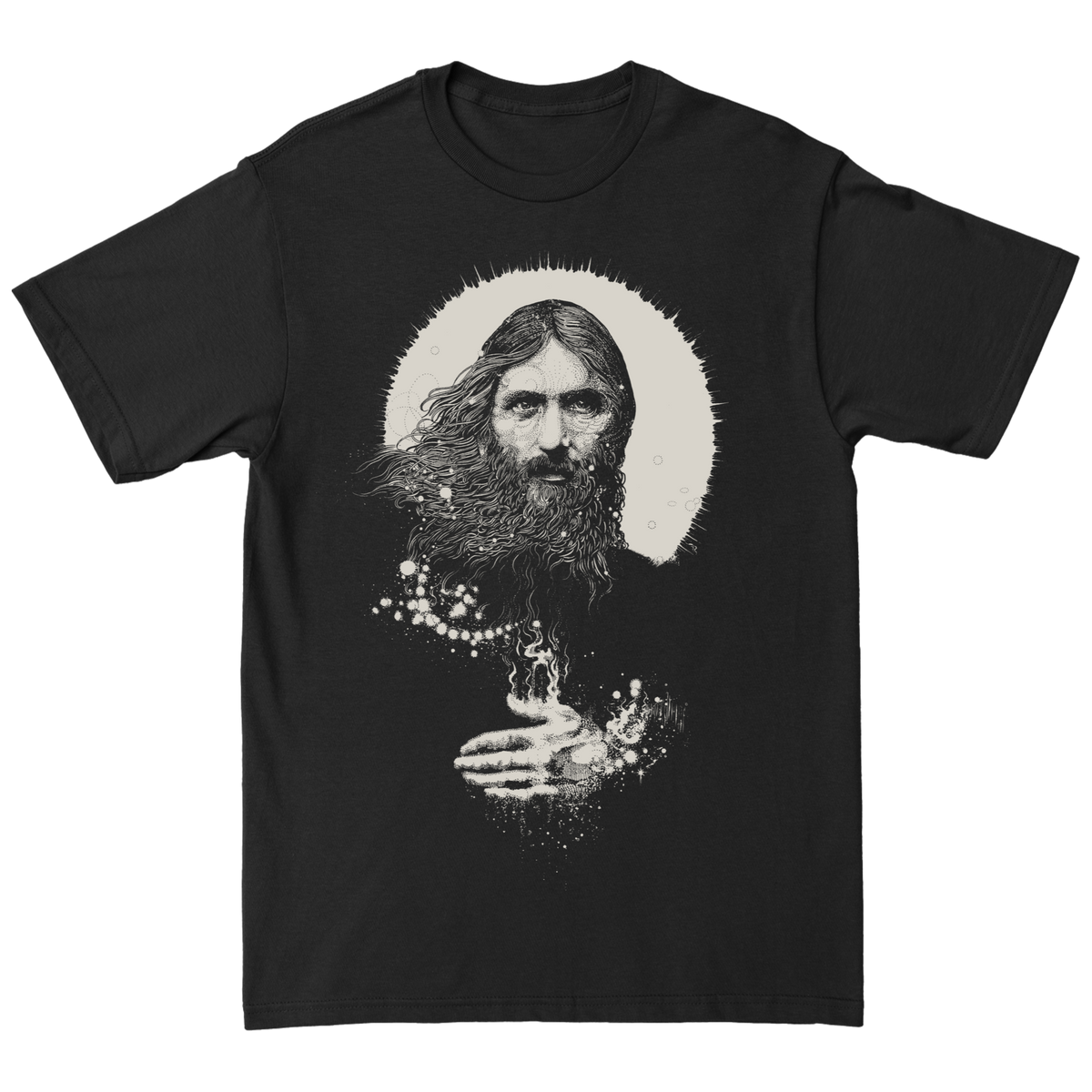 Richey Beckett &quot;Rasputin: Grey&quot; Premium Black T-Shirt