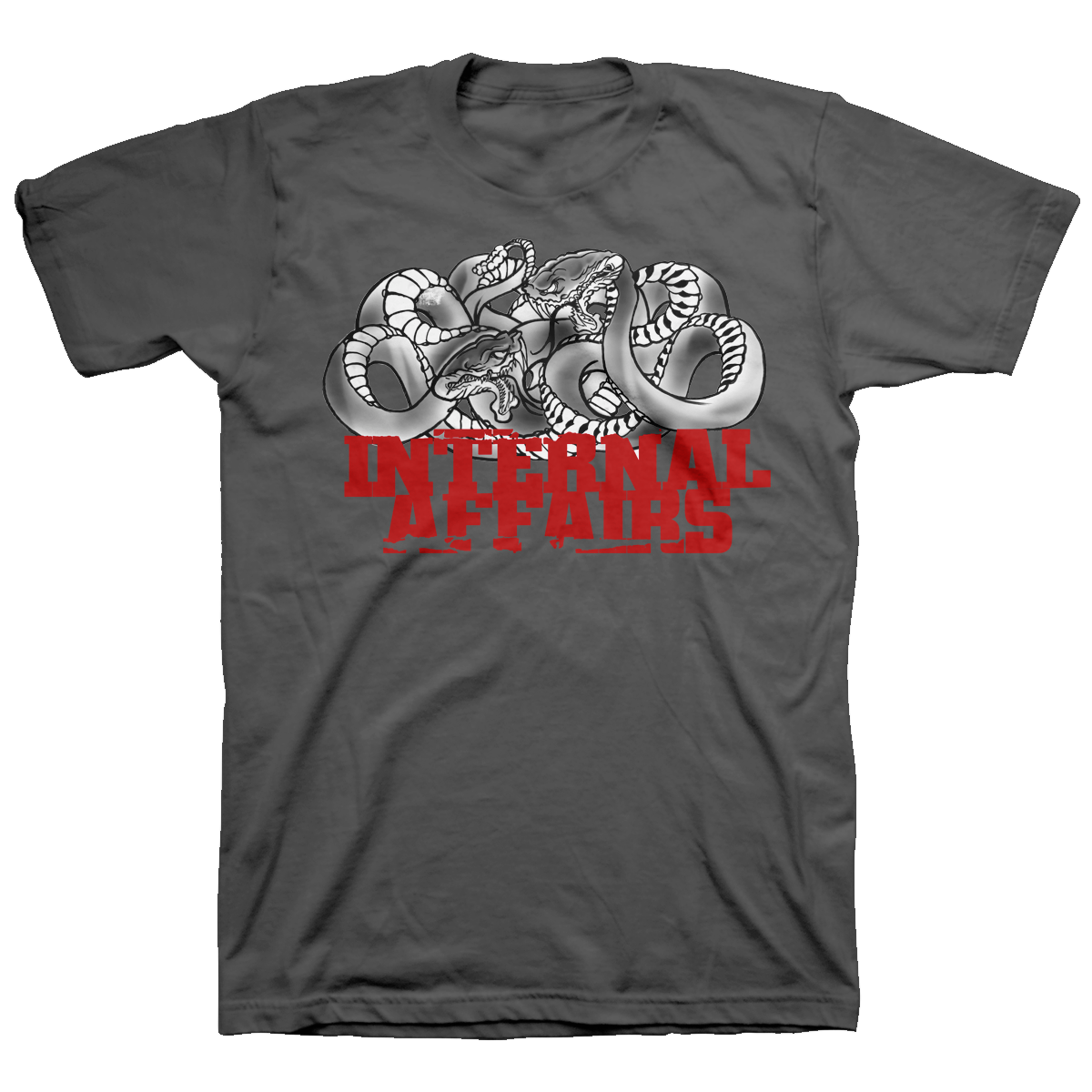 INTERNAL AFFAIRS &quot;Snakes&quot; Charcoal T-Shirt