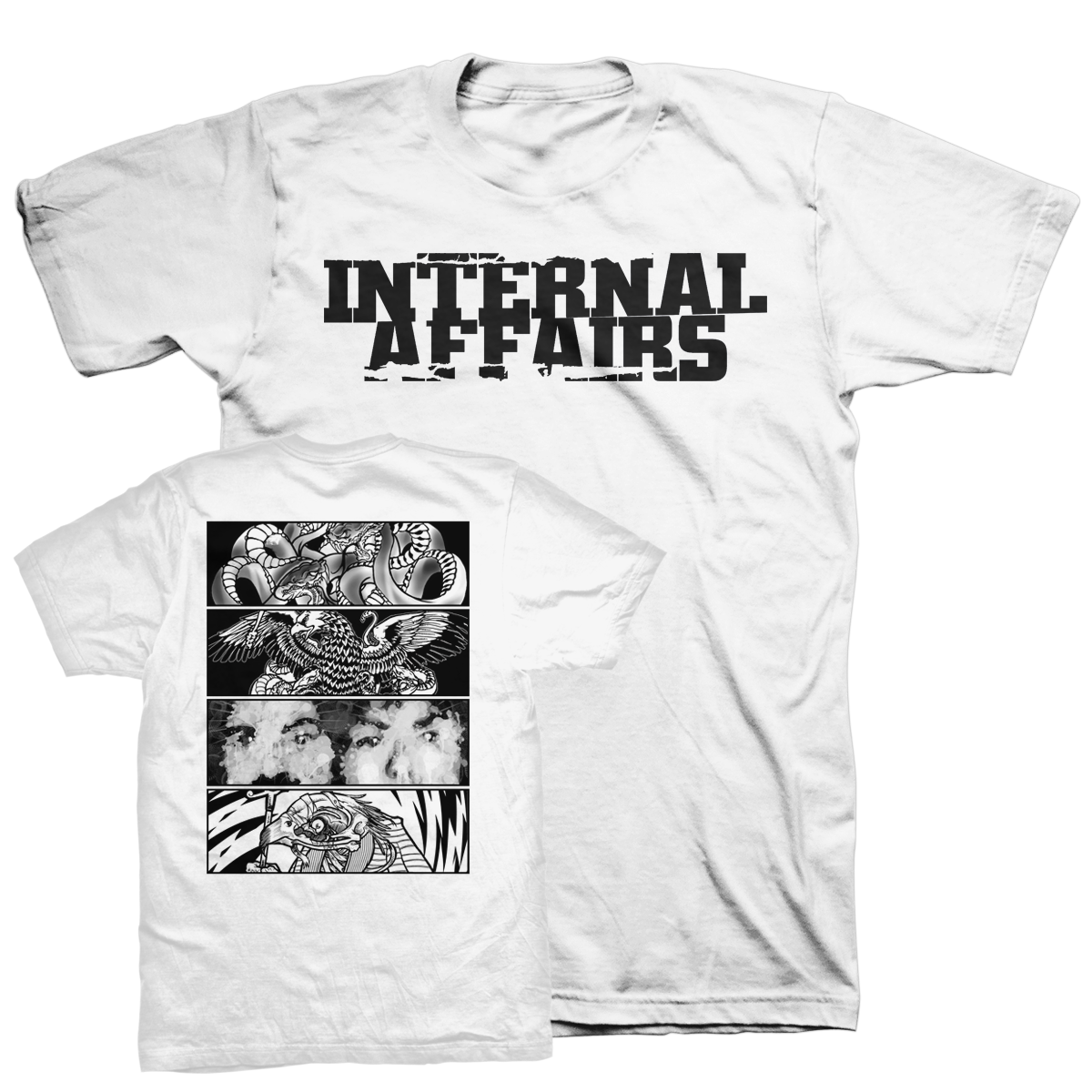 INTERNAL AFFAIRS &quot;Discography&quot; White T-Shirt