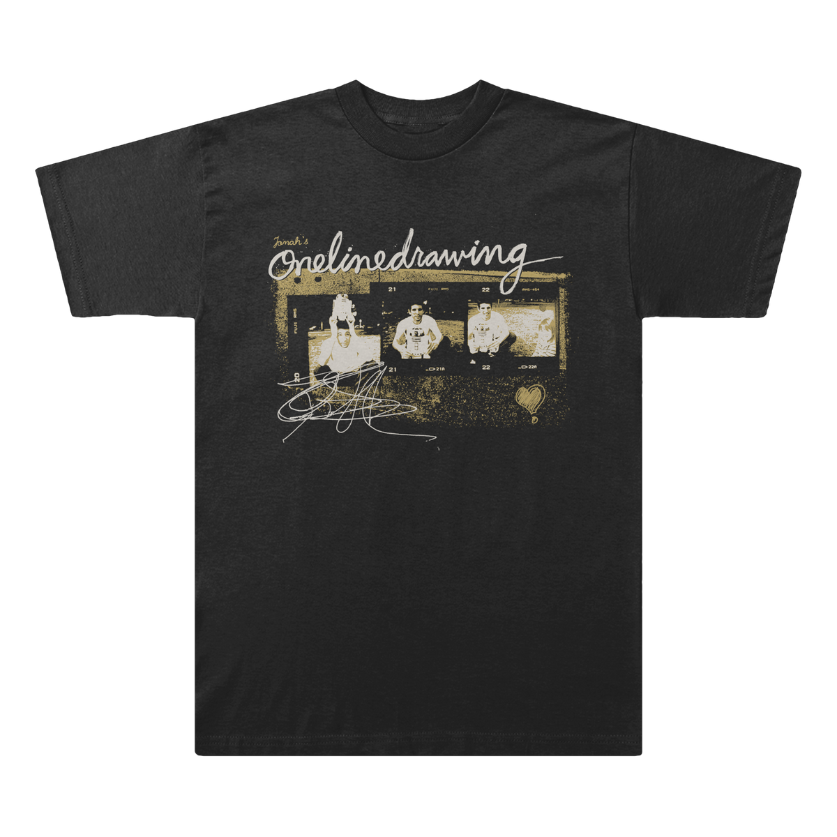 Onelinedrawing &quot;Sketchy&quot; Black T-Shirt