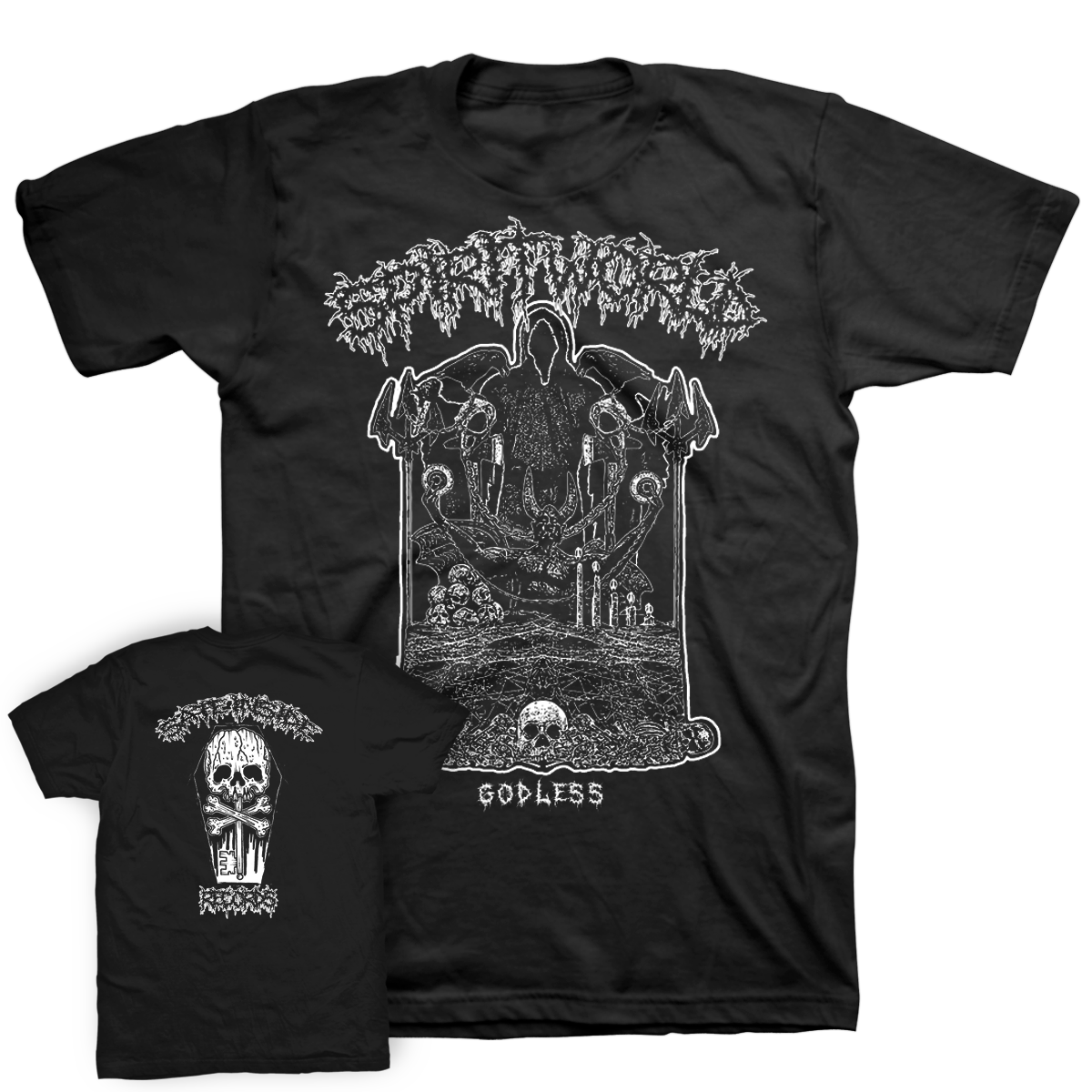 SPIRITWORLD &quot;Godless&quot; Black T-Shirt