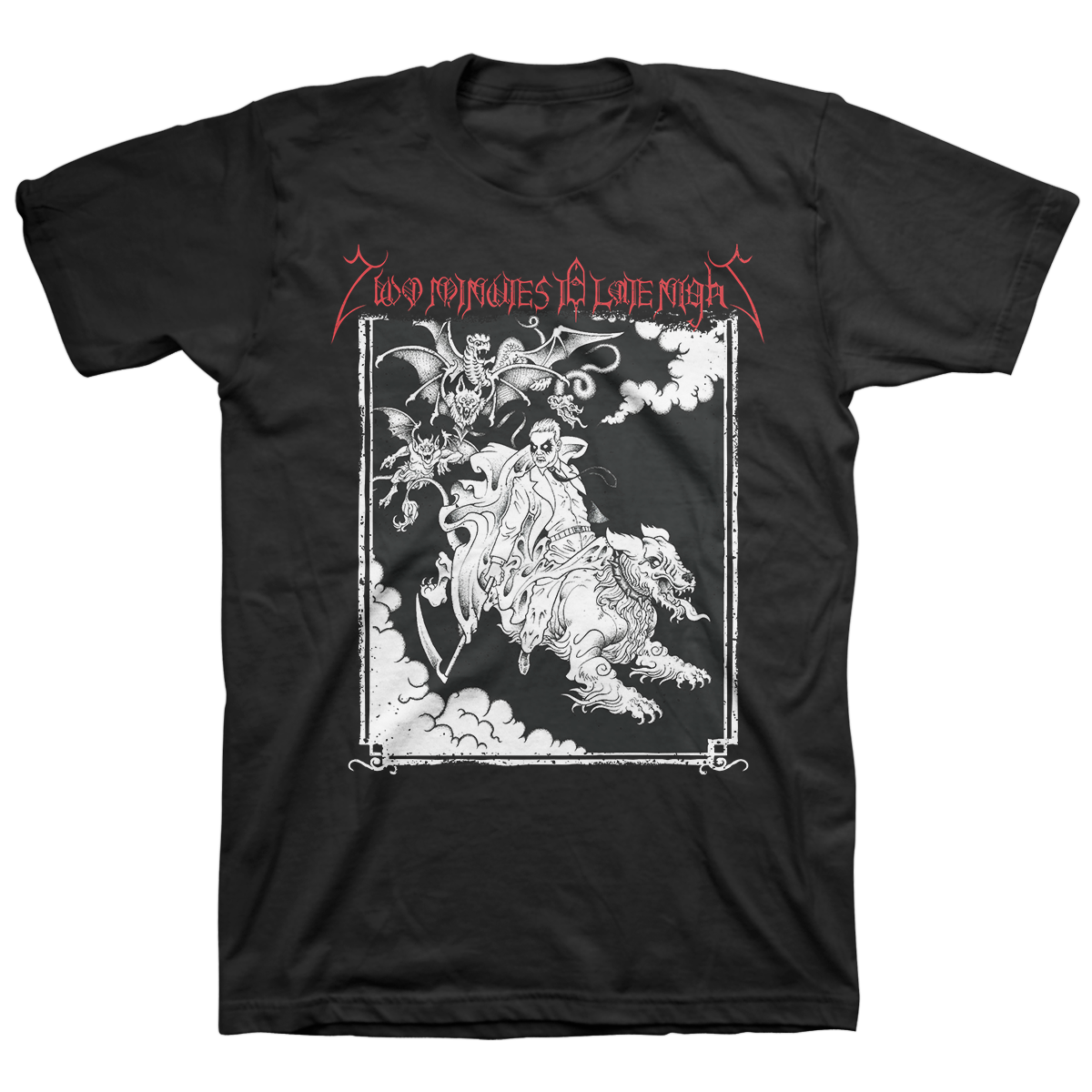 TWO MINUTES TO LATE NIGHT &quot;Trash Of The Tyrant&quot; Black T-Shirt