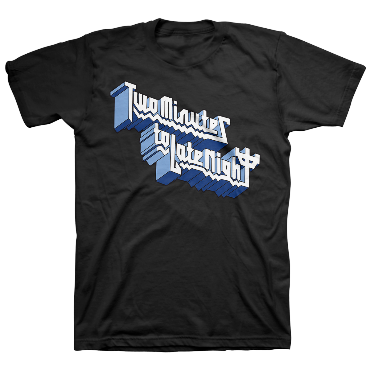 TWO MINUTES TO LATE NIGHT &quot;Two Minutes To Priest Night&quot; Black T-Shirt