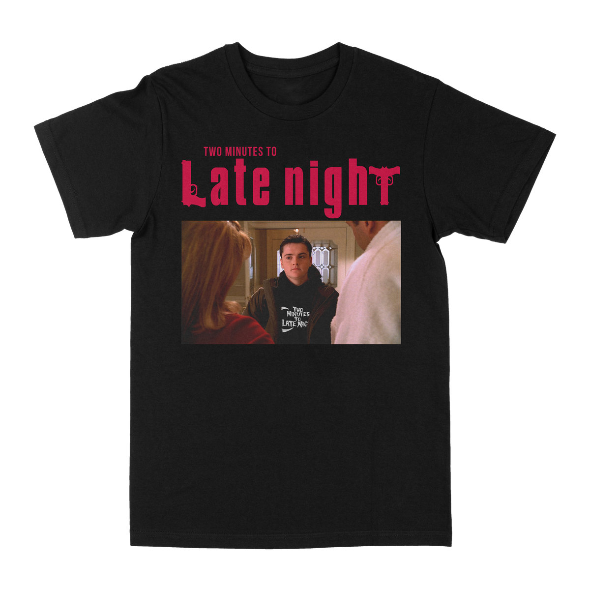 TWO MINUTES TO LATE NIGHT &quot;Anthony Jr.&quot; Black T-Shirt