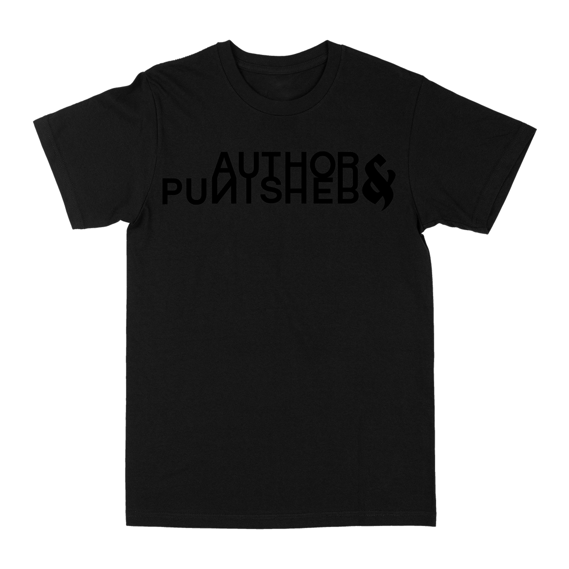 Author &amp; Punisher &quot;Classic Logo: Black on Black&quot; T-Shirt