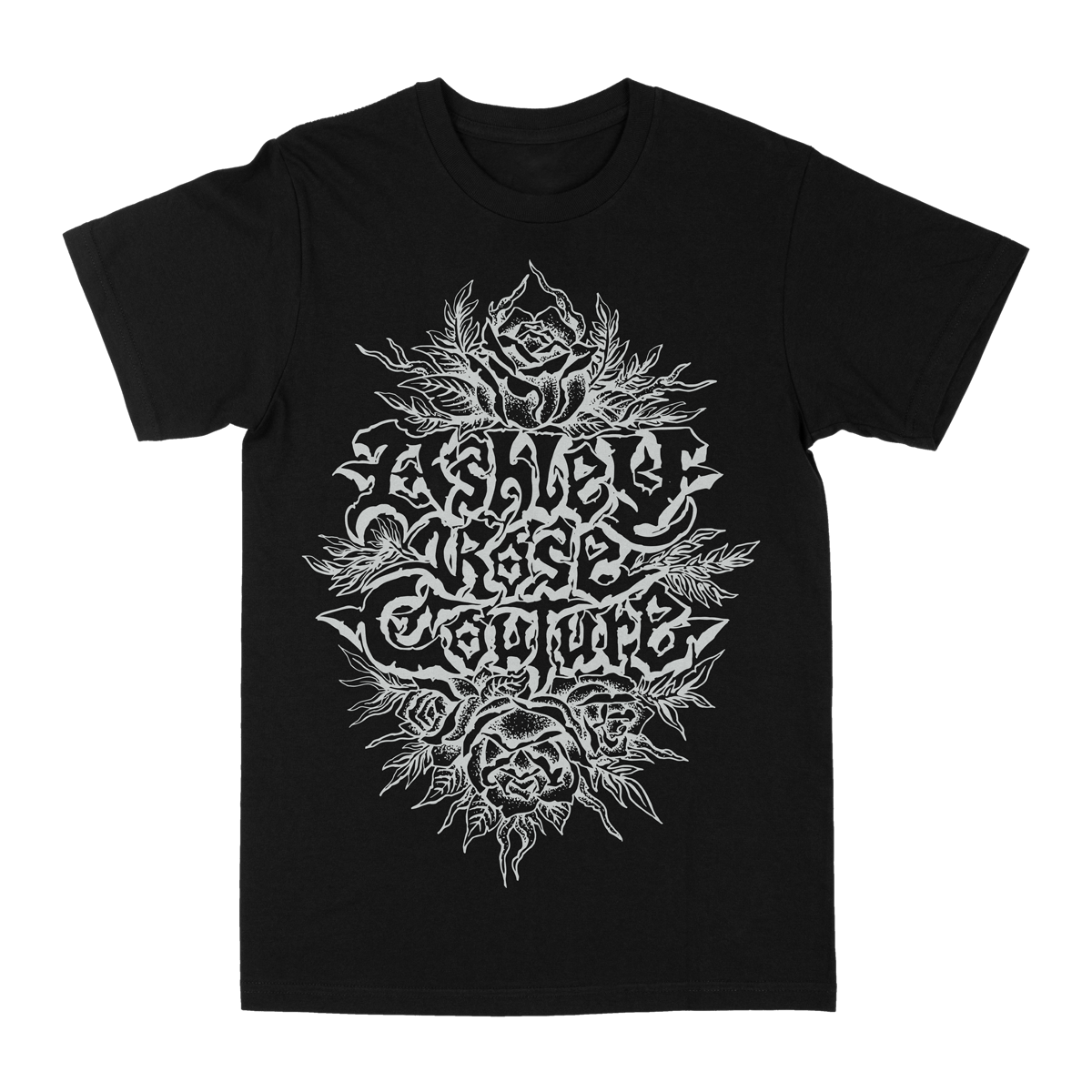ASHLEY ROSE COUTURE &quot;Logo: White&quot; Black T-Shirt