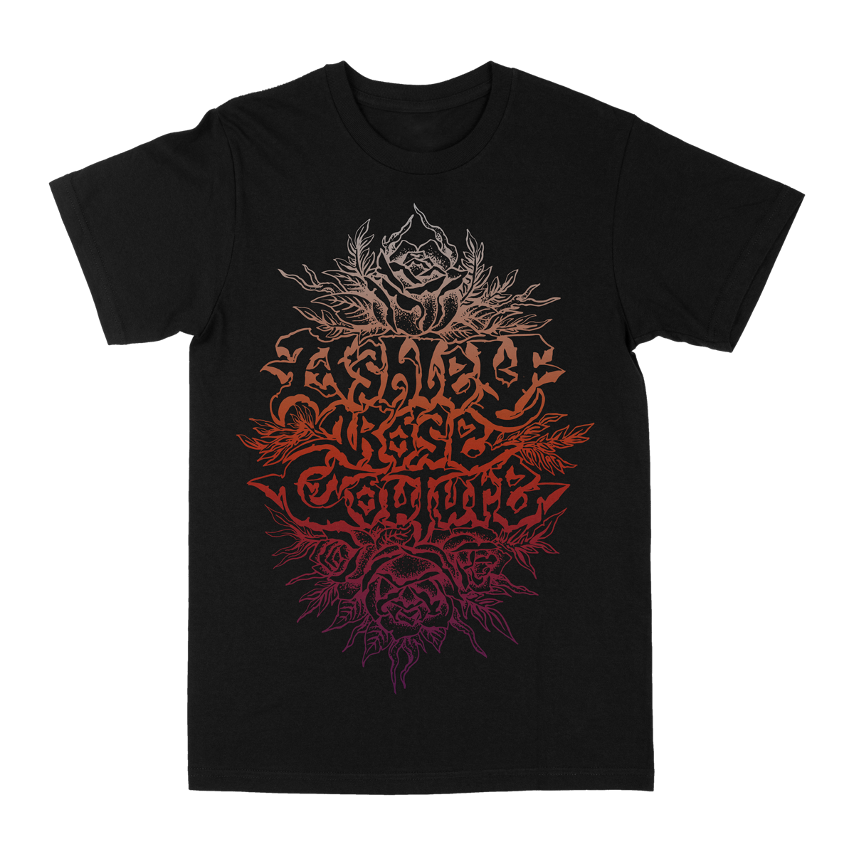 ASHLEY ROSE COUTURE &quot;Logo: Gradient&quot; Black T-Shirt
