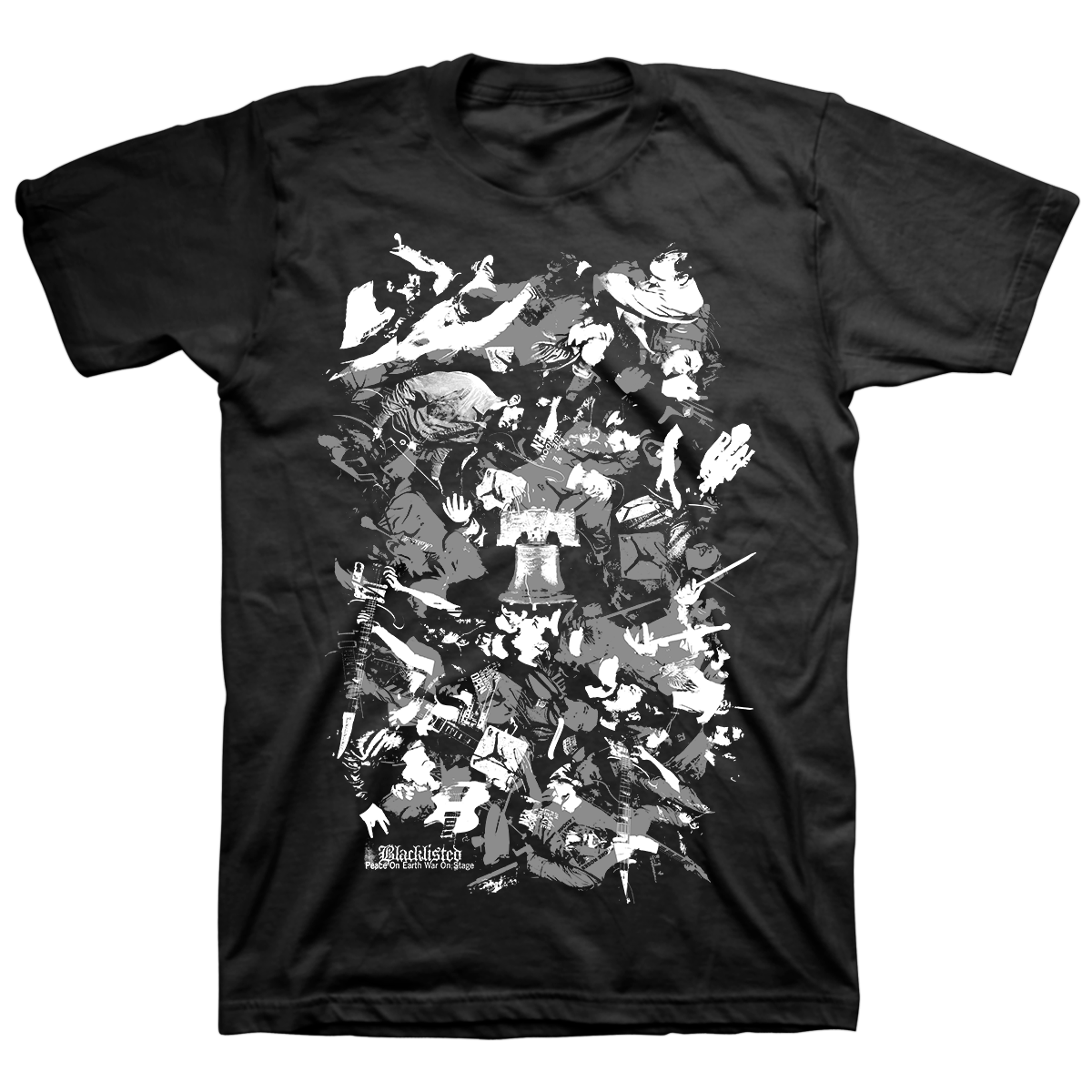 BLACKLISTED &quot;Peace On Earth, War On Stage&quot; Black T-Shirt