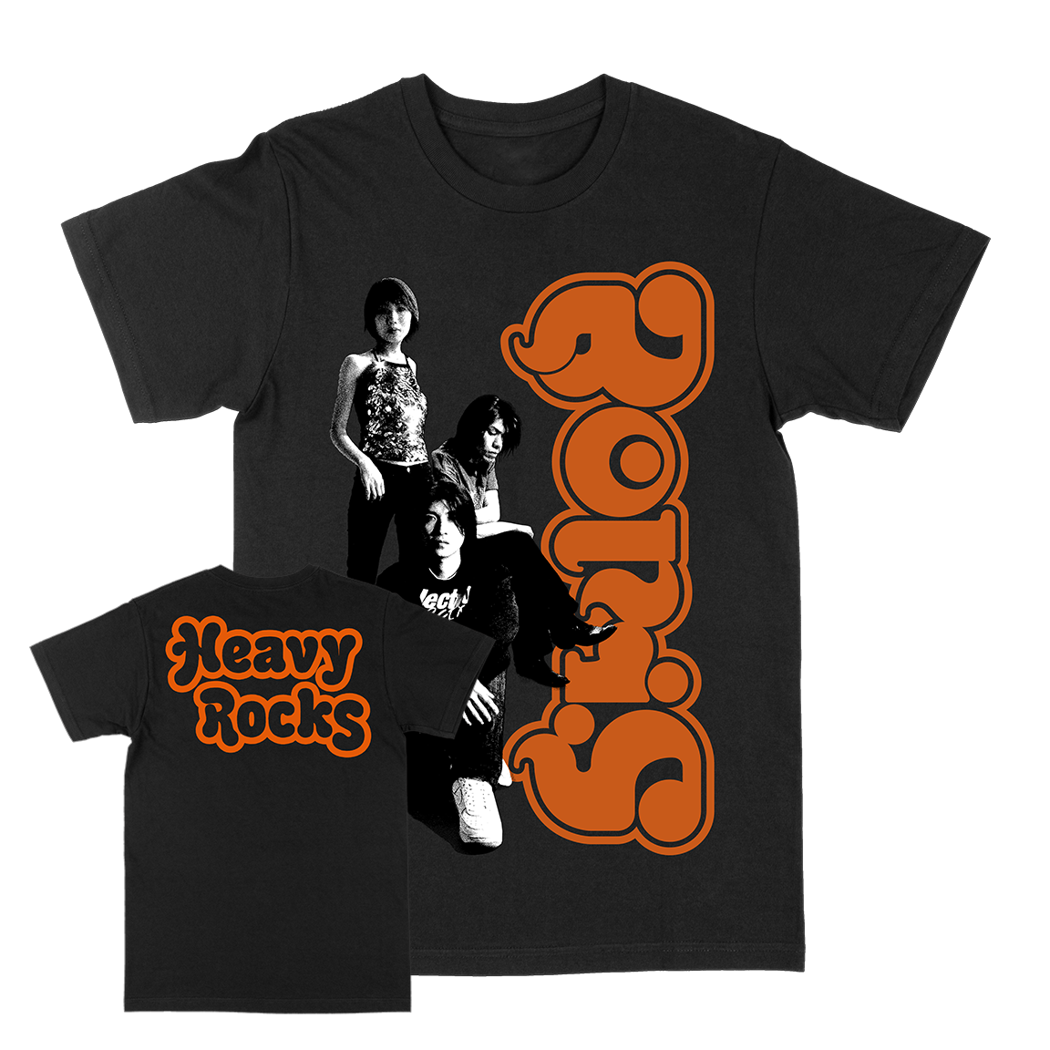 BORIS &quot;Heavy Rocks: Band&quot; Black T-Shirt
