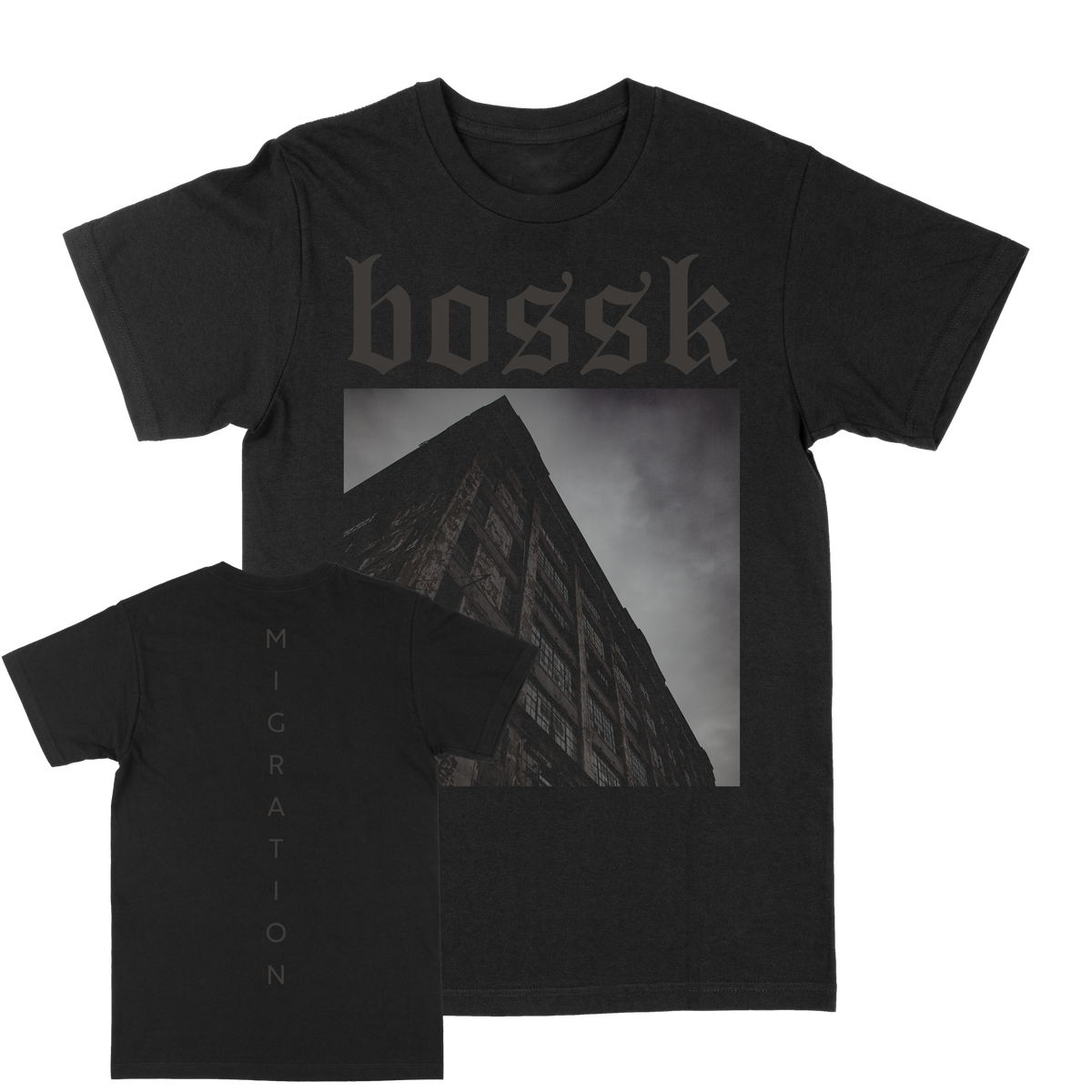 BOSSK &quot;Migration Cover&quot; Black T-Shirt