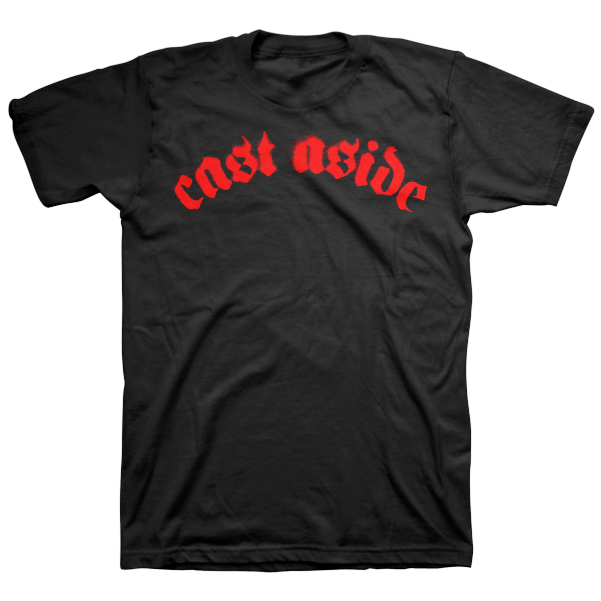 CAST ASIDE &quot;Logo&quot; Black T-Shirt
