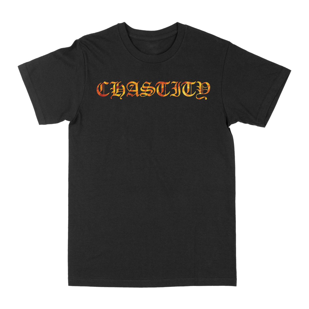 CHASTITY &quot;Fire Logo&quot; Black T-Shirt