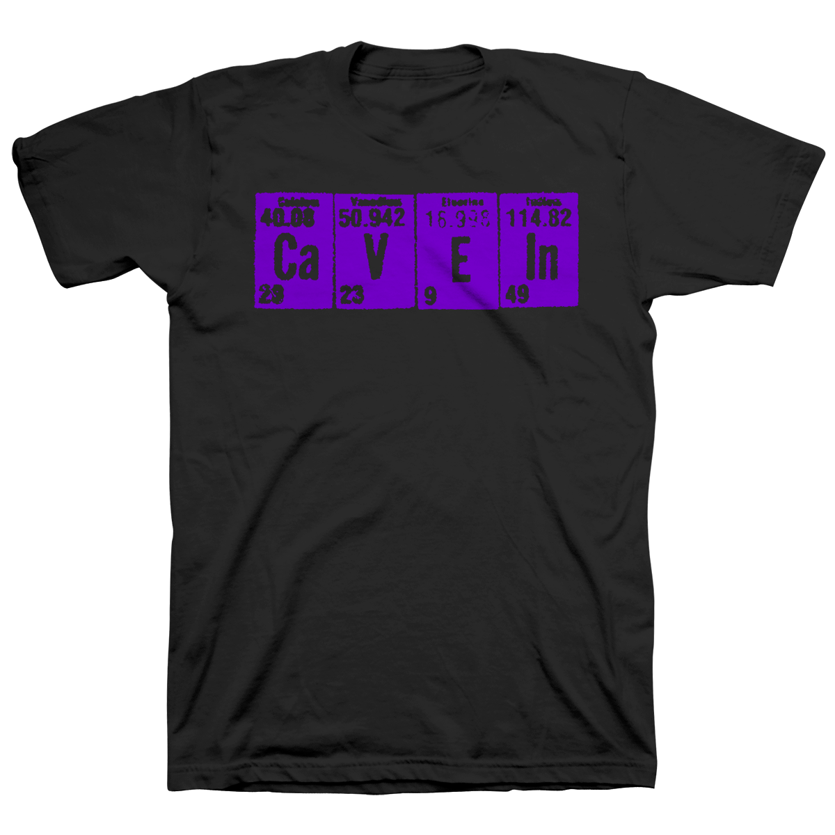 CAVE IN &quot;Elements: Purple&quot; Black T-Shirt