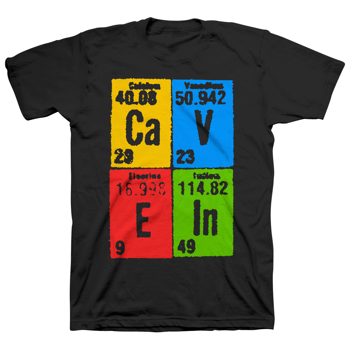 CAVE IN &quot;Elements (Stacked) Simon&quot; Black T-Shirt