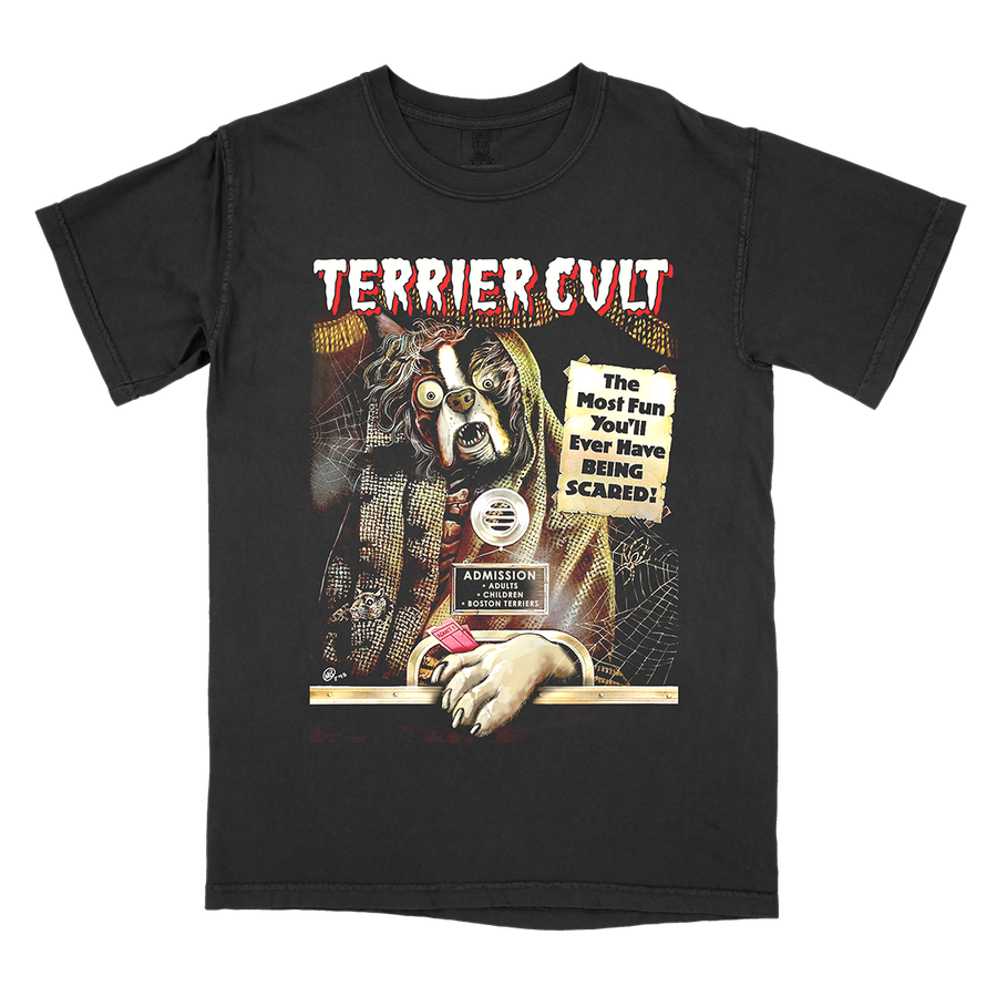 TERRIER CVLT &quot;Creepy Cult&quot; Black T-Shirt
