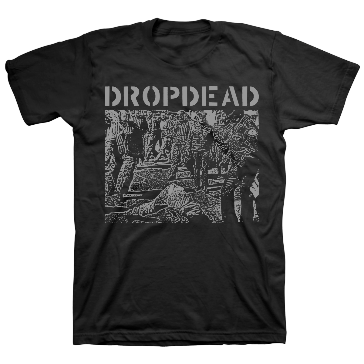 DROPDEAD &quot;Cops: Grey&quot; Black T-Shirt