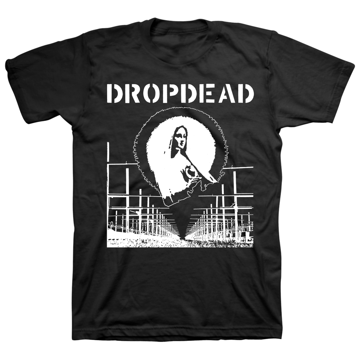 DROPDEAD &quot;Mary: White&quot; Black T-Shirt