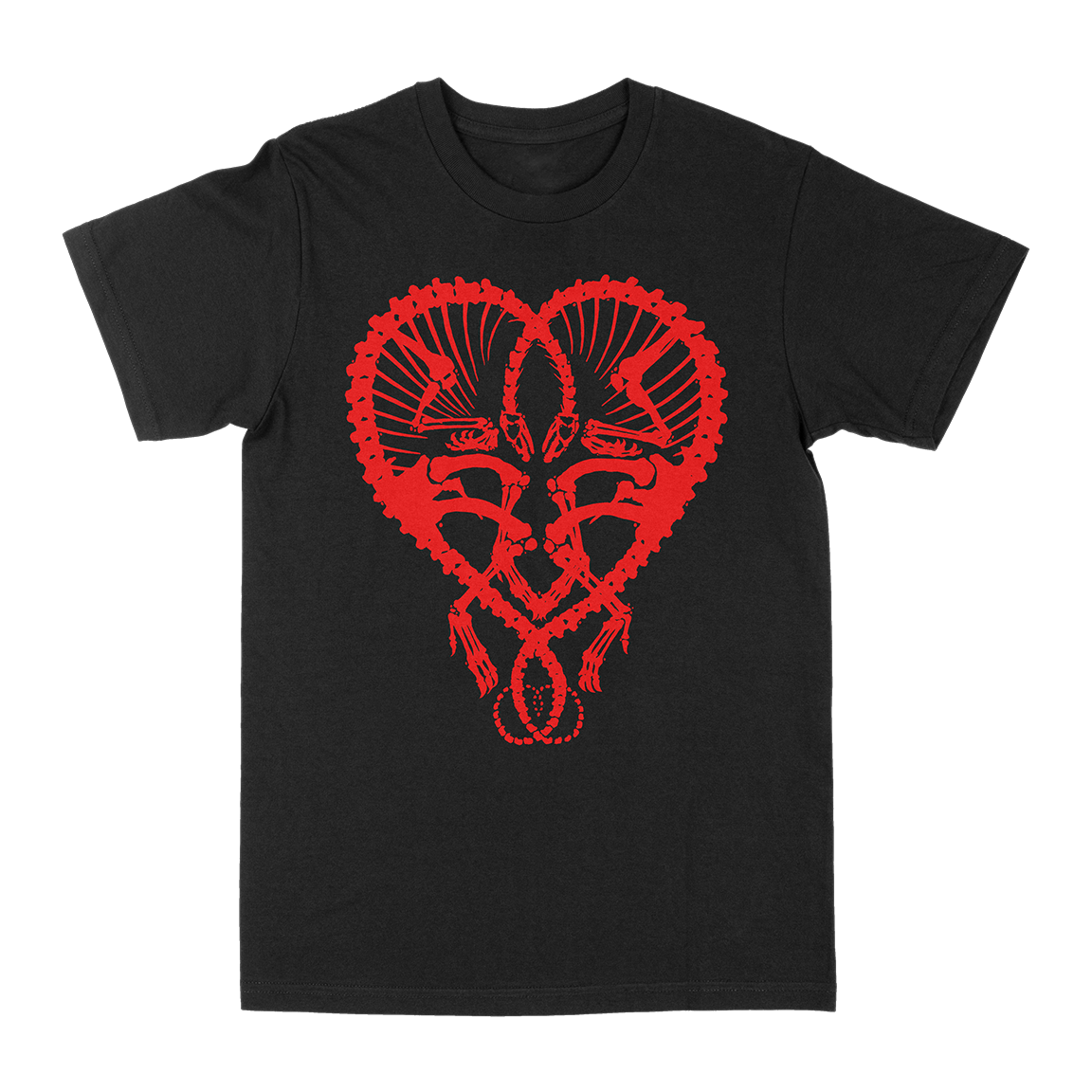 DAN MCCARTHY &quot;Dino Heart: Red&quot; Black T-Shirt