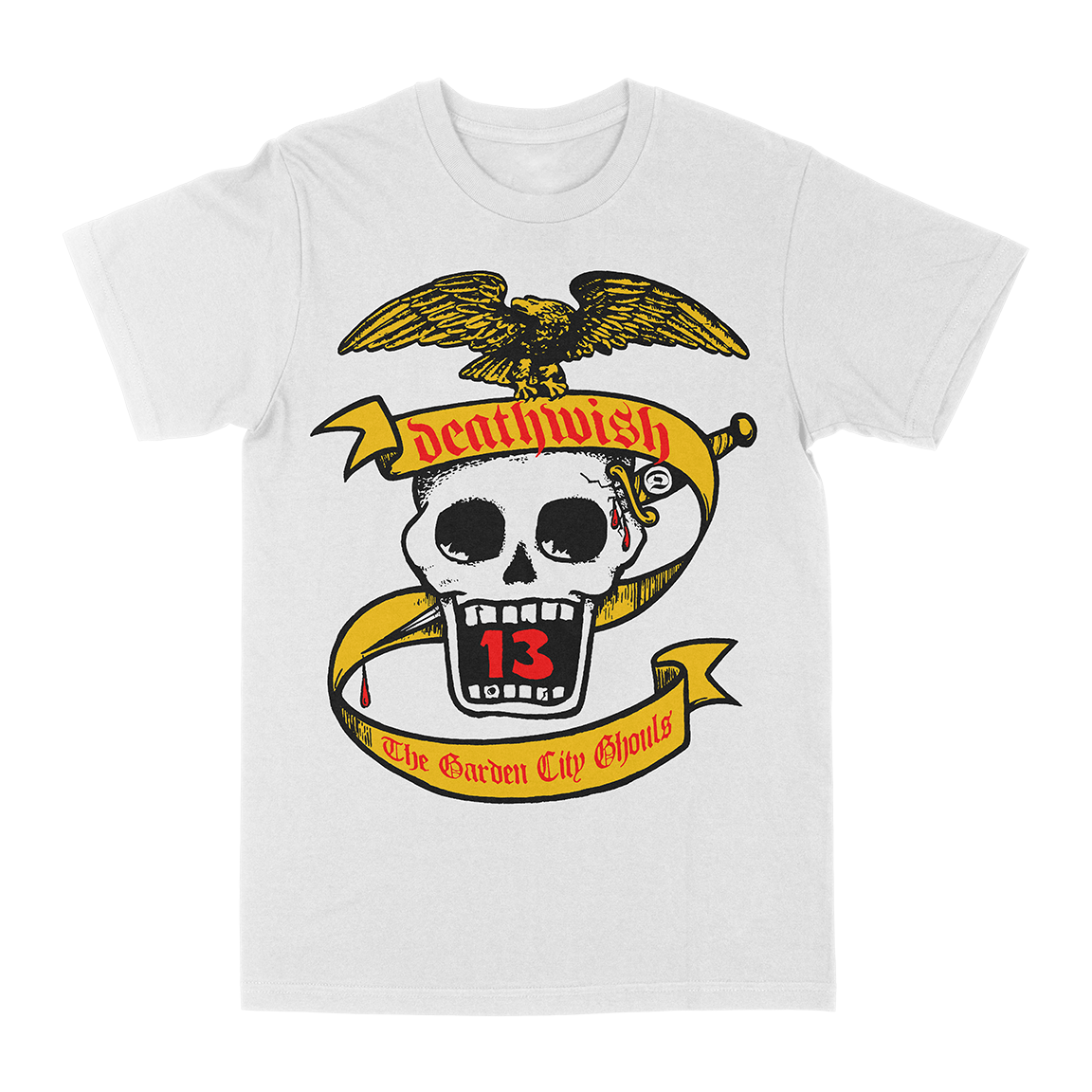 DEATHWISH &quot;The Garden City Ghouls&quot; White T-Shirt