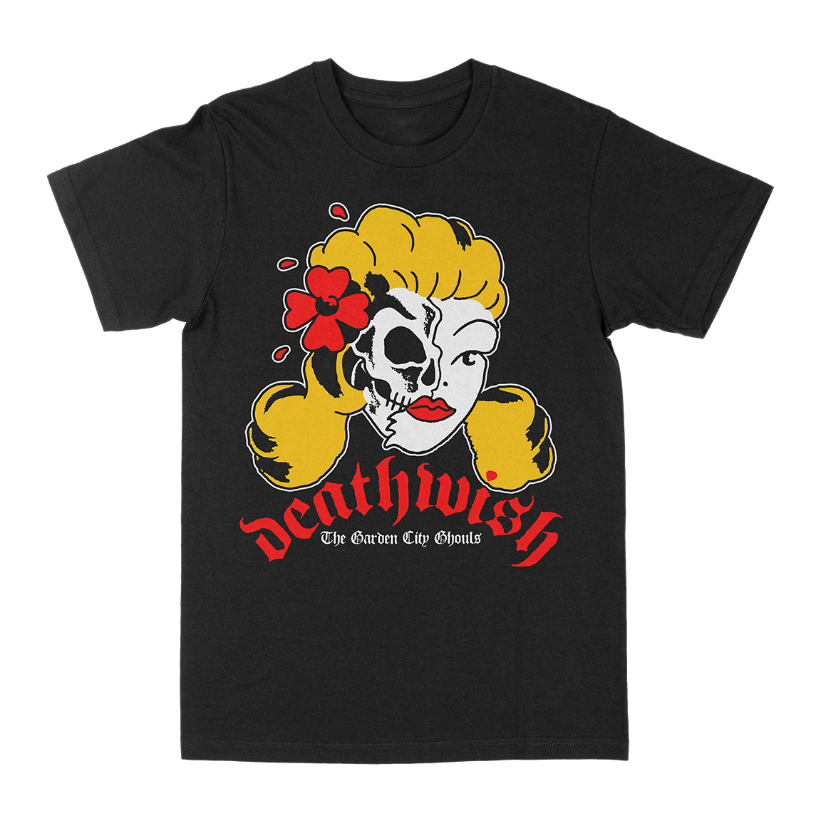 DEATHWISH &quot;Lady Death&quot; Black T-Shirt