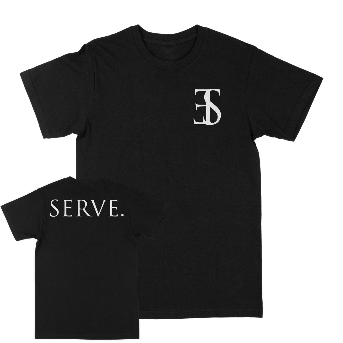 EMPLOYED TO SERVE &quot;Stage&quot; Black T-Shirt