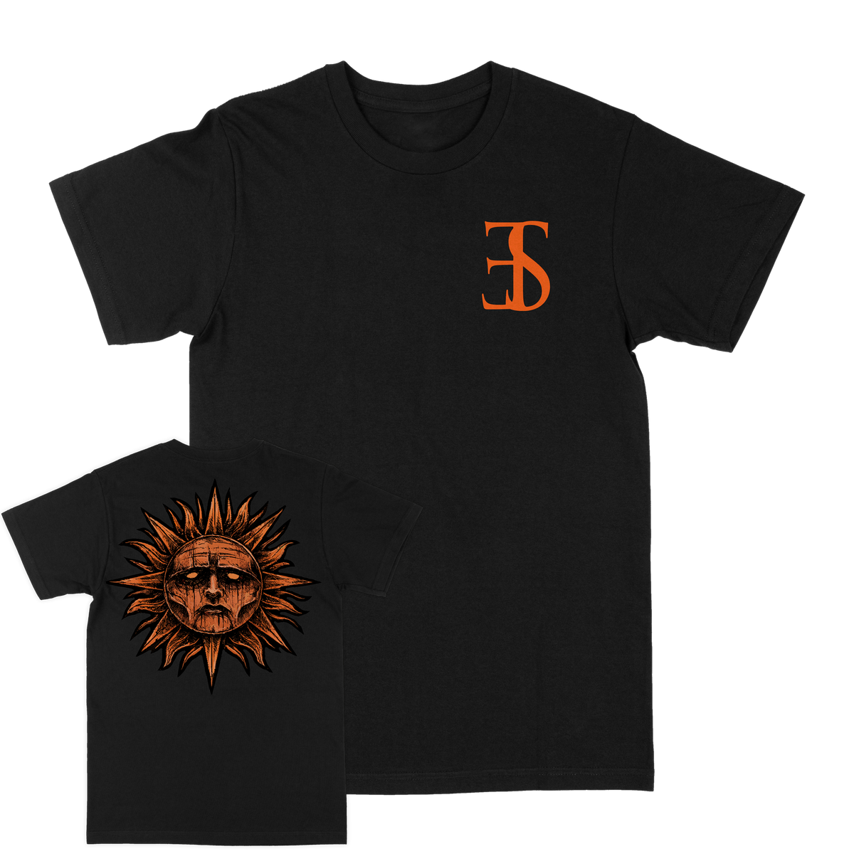 EMPLOYED TO SERVE &quot;Warmth Sun&quot; Black T-Shirt