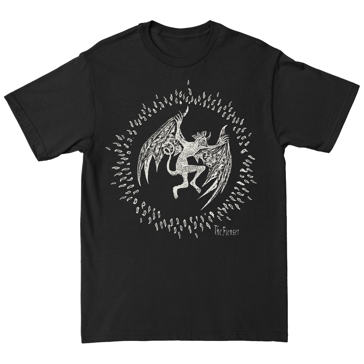 THE FLENSER &quot;Bat&quot; Black T-Shirt