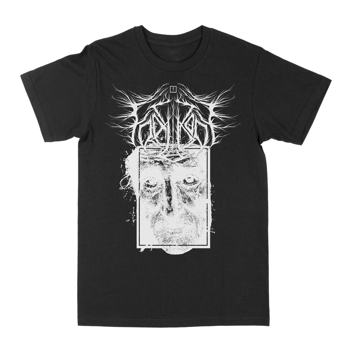 FRAIL BODY &quot;Old Man Face&quot; Black T-Shirt