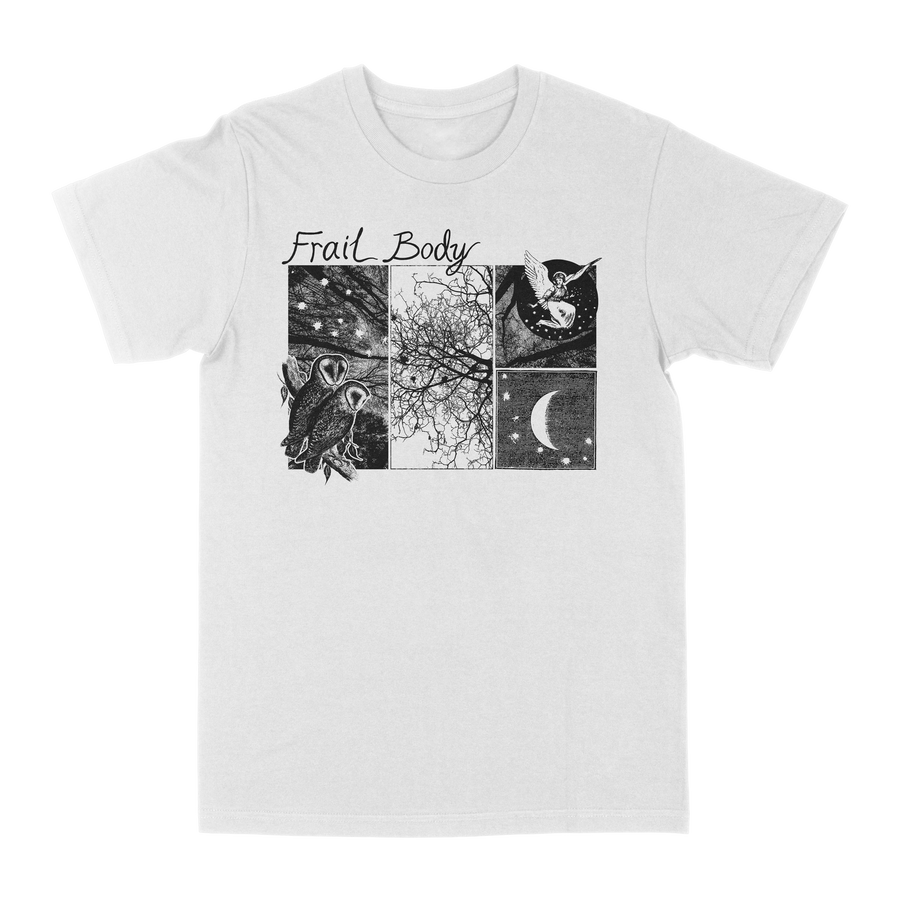 FRAIL BODY &quot;Your Death Makes Me Wish Heaven Was Real&quot; White T-Shirt