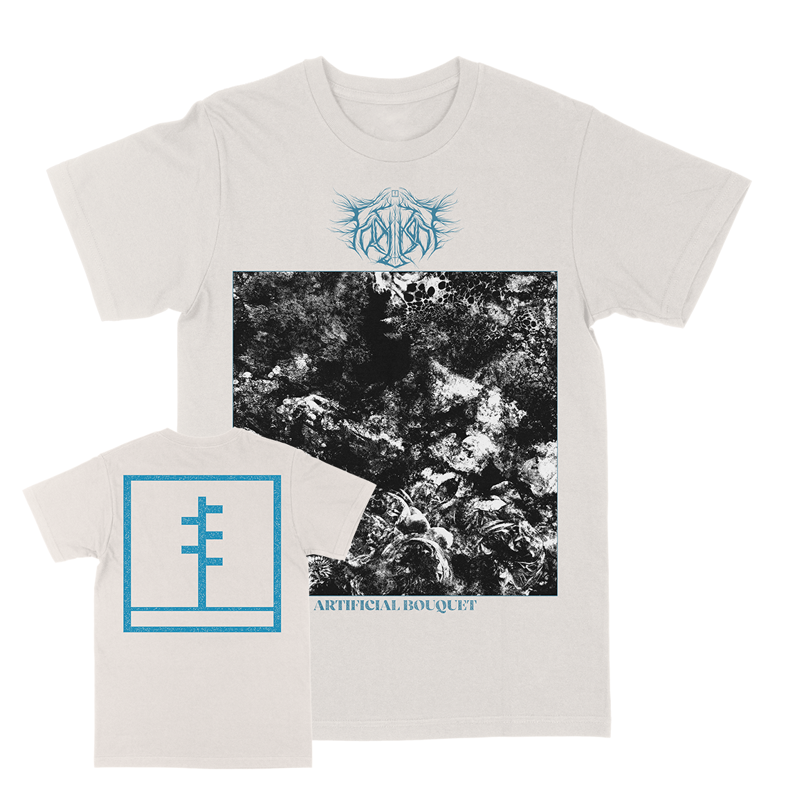 Frail Body &quot;Artificial Bouquet: Stark&quot; Vintage White T-Shirt