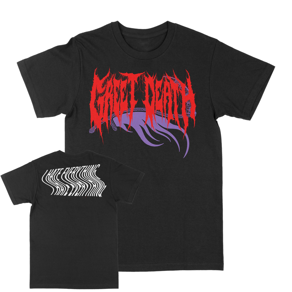 GREET DEATH &quot;I Hate Everything&quot; Black T-Shirt