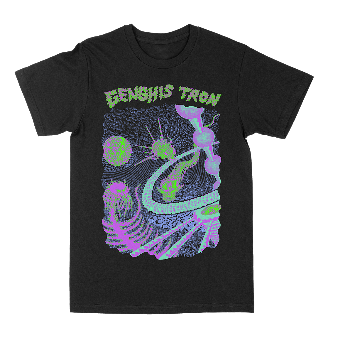 GENGHIS TRON &quot;Tetsunori Trawaya&quot; Black T-Shirt