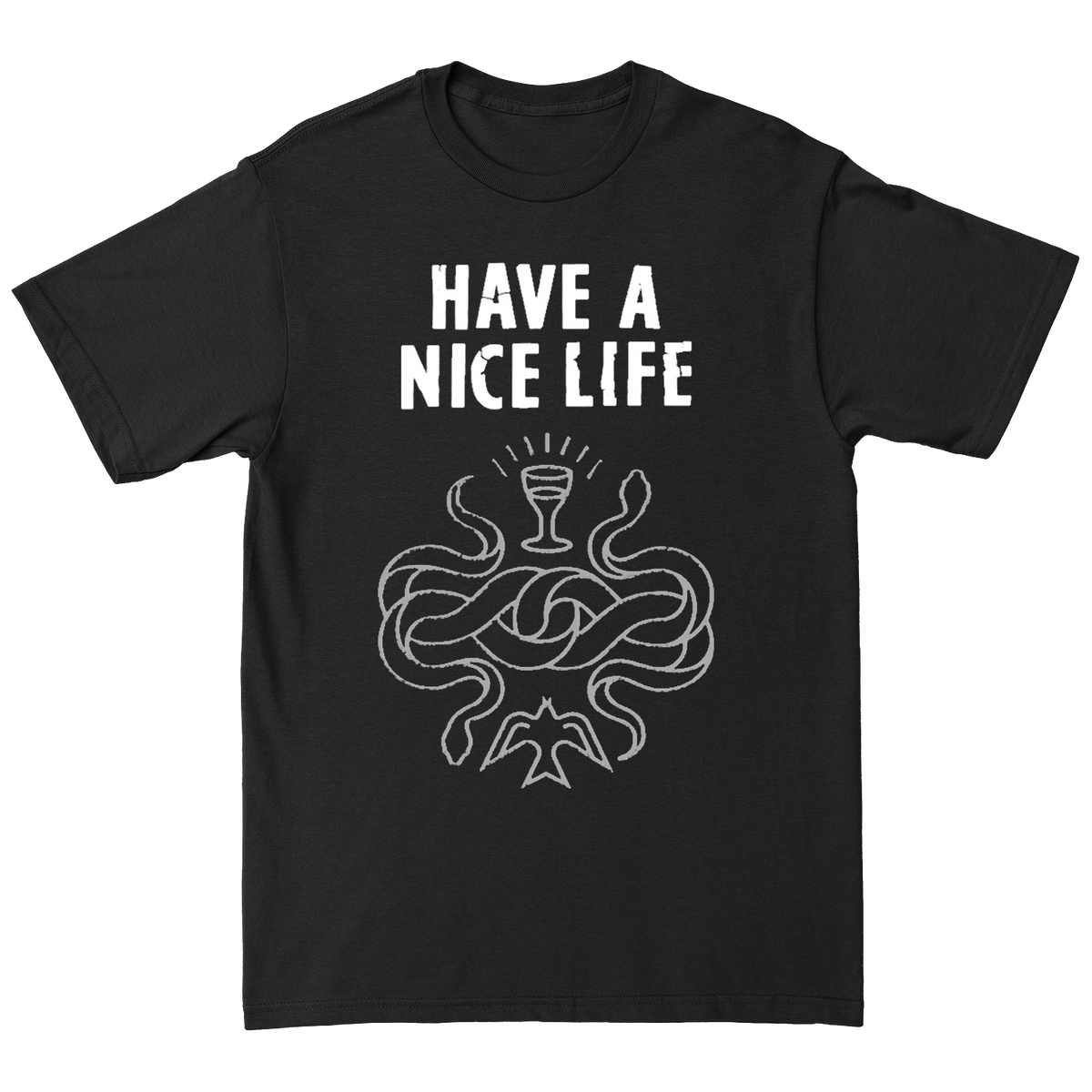 HAVE A NICE LIFE &quot;Twin Snakes&quot; Black T-Shirt