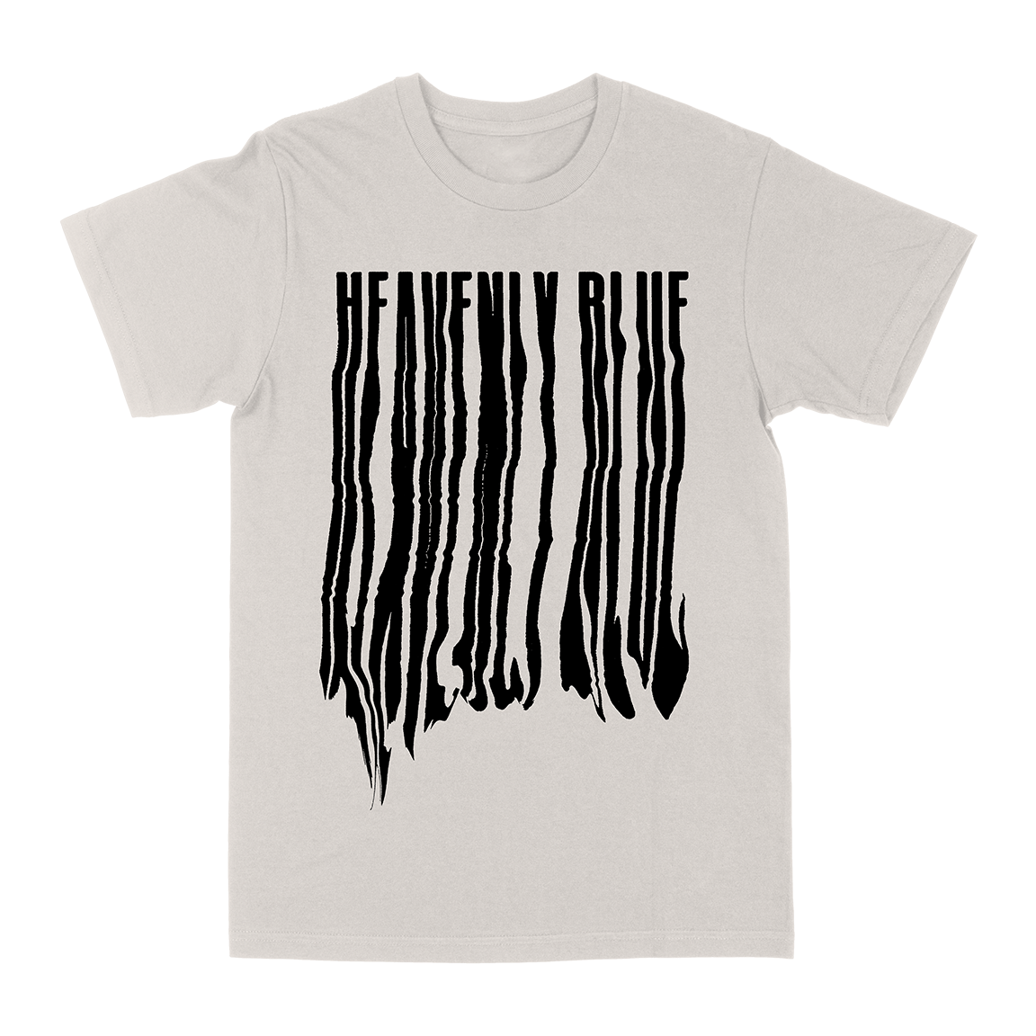 Heavenly Blue &quot;Distort&quot; Vintage White T-Shirt