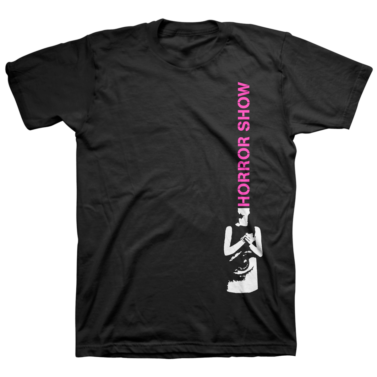 HORROR SHOW &quot;Stencil&quot; Black T-Shirt
