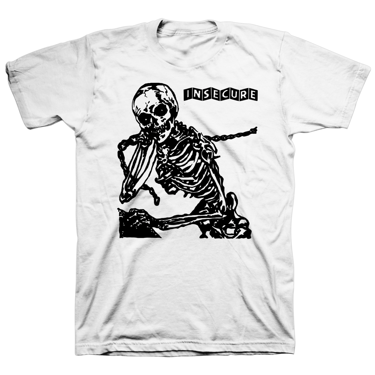 INSECURE &quot;Skeleton&quot; White T-Shirt
