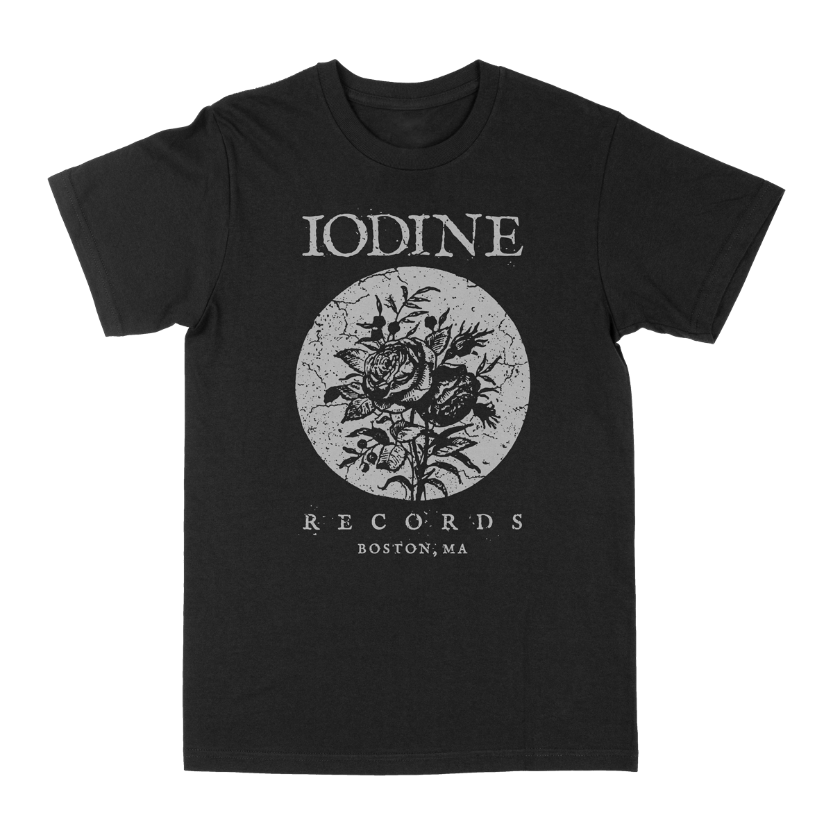 IODINE RECORDINGS &quot;Flowers&quot; Black T-Shirt