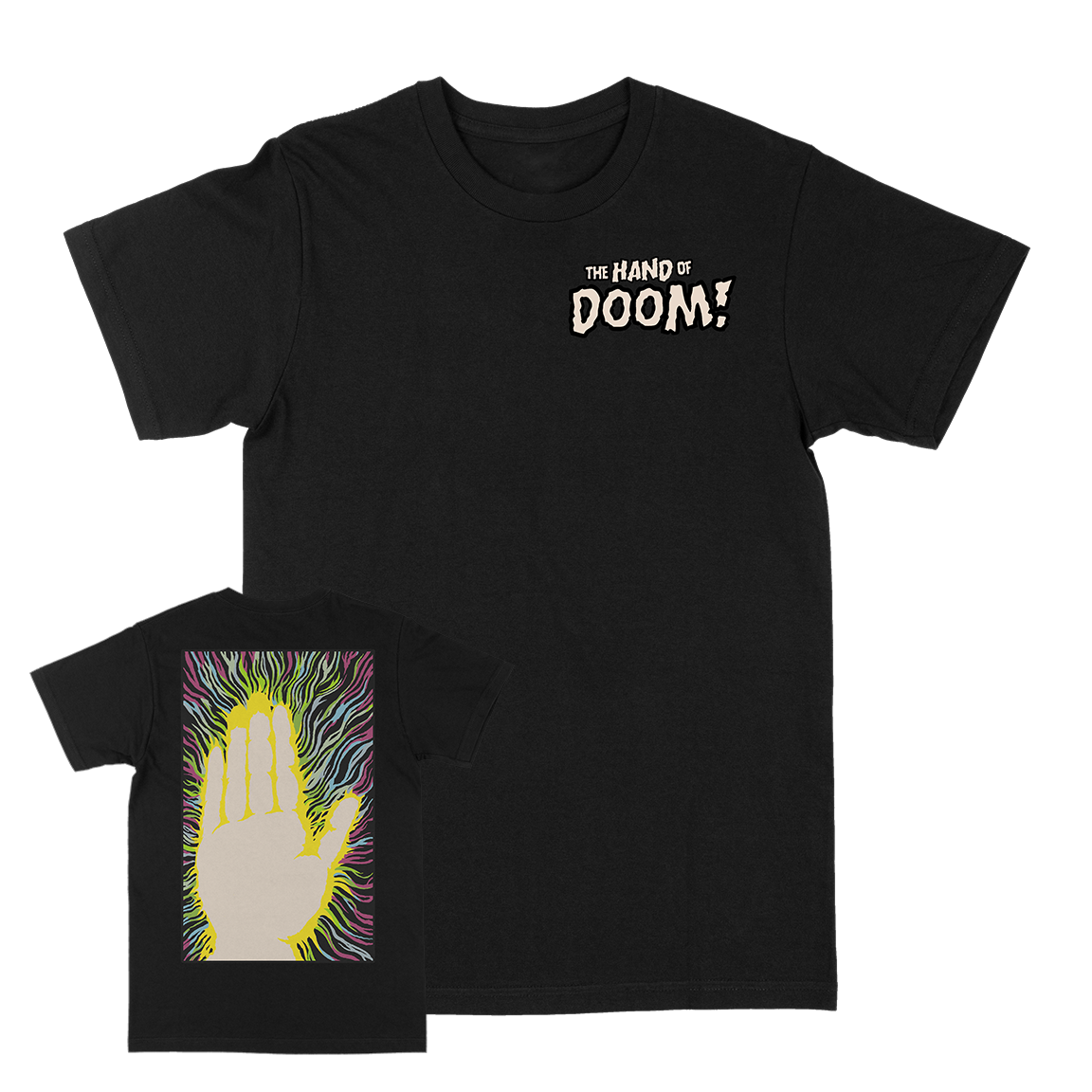 JUAN MACHADO &quot;The Hand Of Doom&quot; Black T-Shirt