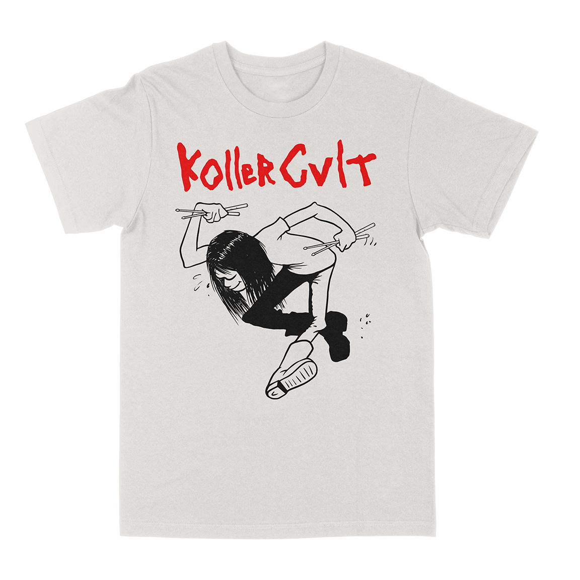 KOLLER CVLT &quot;Snare Man&quot; Vintage White T-Shirt