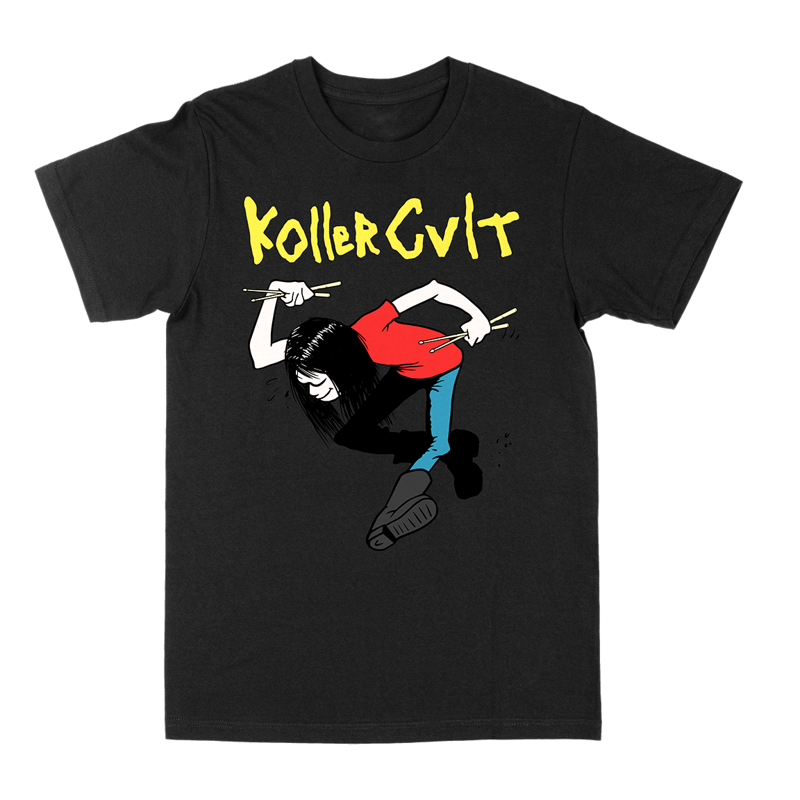 KOLLER CVLT &quot;Snare Man&quot; Black T-Shirt