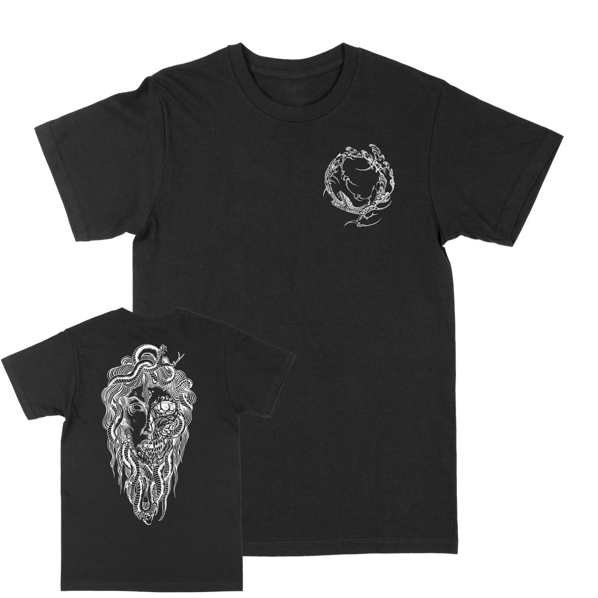 KEENAN BOUCHARD &quot;Medusa&quot; Black T-Shirt